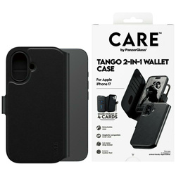 Etui CARE by PanzerGlass Feature Tango   2w1 Wallet Case MagSafe do iPhone 17 czarny