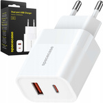 Spacecase Ładowarka USB Charger 20W SC002W white