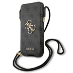 Guess Torebka na telefon GUHCP12L4GPSGR6,7" szary/grey 4G Metal Logo