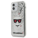 KARL LAGERFELD KLHCP12SLCGLSL IPHONE 12 MINI 5.4 "SREBRRY/SILVER HARDCASE LIQUID GLITTER CHOUPETTE