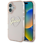 Guess GUHCP16SHCHGSPP iPhone 166.1" różowy/pink hardcase IML Heart