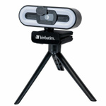 Verbatim Kamera internetowa z mikrofonemFull HD 1080p AWC-02 czarny/black 49579