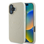 Guess GUHMP16SPGHSMME iPhone 166.1" beżowy/beige hardcase Grained Ring MagSafe