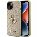 Guess GUHCP15SHG4SGD iPhone 15 / 14 / 13 6.1" złoty/gold hardcase Glitter Script Big 4G
