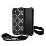 Etui Karl Lagerfeld Monogram Losange Saffiano na iPhone 11 / Xr - czarne
