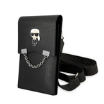 Karl Lagerfeld Ikonik Karl Chain Phone Bag - Black