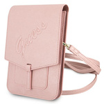 Guess Torebka GUWBRSAVSPI różowy/pink Saffiano Script