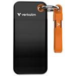 Dysk Zewnętrzny Verbatim Pocket SSD 2TB  - brelok do kluczy z kablem USB-C 3.2 gen.2 czarno-pomarańczowy/black-orange 32197