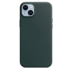 APPLE LEATHER CASE MPPA3ZM/A IPHONE 14 PLUS FOREST GREEN OPEN PACKAGE