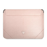 Guess Sleeve GUCS14PSATLP 14" różowy/pink Saffiano Triangle Logo