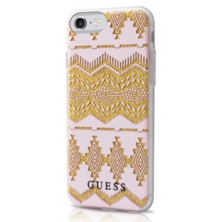 Guess GUHCP7TGPI iPhone 7/8/SE 2020/ SE 2022 rózowy/pink hardcase Aztec Tribal 3D