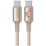 Kabel USAMS Huan Series SJ752 60W USB-C  do USB-C 1,2 m tytanowy