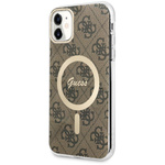 Guess GUHMN61H4STW iPhone 11 6.1"brązowy/brown hardcase 4G MagSafe