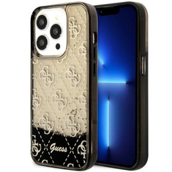 Guess GUHCP14LLC4PSGK iPhone 14 Pro 6.1"czarny/black hardcase Liquid Glitter 4G Transculent