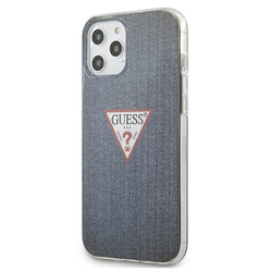 Guess GUHCP12LPCUJULDB iPhone12 Pro Max 6,7"  granatowy/dark blue hardcase Jeans Collection