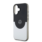Mercedes PC/TPU Double Layer MagSafe Case for iPhone 16 Black/Silver
