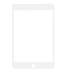 Front glass+ OCA Mini 5 White