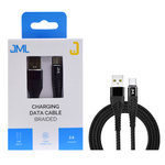 Kabel USB JML CD-110 USB C 2A 1 m czarny