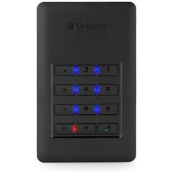 Przenośny dysk zewnętrzny Verbatim Store n Go z klawiaturą HDD 1TB czarny 53401