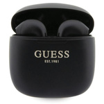 Guess słuchawki Bluetooth GUTWST26PSKTWS + stacja dokująca czarny/black Classic EST Logo