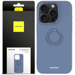 Spacecase Etui Silicone Ring iPhone 15 Pro blue