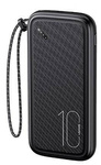 USAMS Powerbank PB56 10000mAh 2xUSB / USB-C / MicroUSB Fast Charge czarny/black 10KCD15001 (US-CD150)