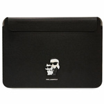 Karl Lagerfeld Saffiano Karl&amp;Choupette case for a 16" laptop - black