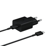 Ład. siec. Samsung EP-T1510XB 15WFast Charge + kabel USB-C/USB-C czarny/black