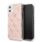 Guess GUHCN61PCU4GLPI iPhone 11 6,1" /Xr różowy/pink hard case 4G Glitter