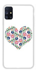 CASEGADGET CASE OVERPRINT WHITE HEART SAMSUNG GALAXY M51