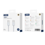 JELLICO cable IP15 USB-C - USB-C PD 60W 1M White