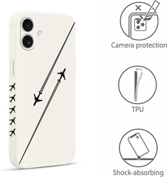 Pnakqil Iphone 17 Case Planes White