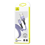 USAMS Kabel U52 lightning 2A Fast Charge1m purpurowy/purple SJ434USB04 (US-SJ434)