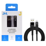 JML CD-111 Lightning 2A USB Cable 1m Black