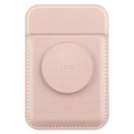 UNIQ Flixa magnetyczny portfel na karty z podpórką różowy/blush pink MagSafe