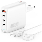 Ładowarka sieciowa 4smarts Flex Pro 100W 3xUSB-C + 1xUSB-A biały