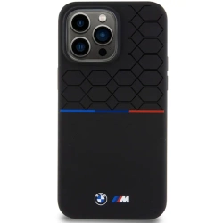 Etui BMW M Silicone Pattern MagSafe na iPhone 15 Pro Max - czarne