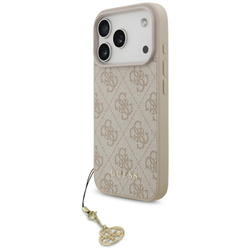 Etui Guess 4G Charms Collection MagSafe  do iPhone 17 Pro różowy