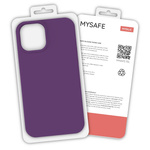 MYSAFE ETUI SILIKONOWE IPHONE 13 MINI ŚLIWKA PUDEŁKO