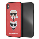 Karl Lagerfeld KLHCI65KICKCRE iPhone Xs Max hardcase czerwony/red Karl & Choupette