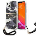 Guess GUHCP13MKCABBK iPhone 13 / 14 / 156.1" czarny/black hardcase Camo Strap Collection