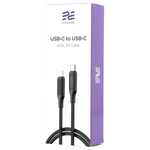 Encore Energy 2x USB-C Cable PD USB Charging and Data Transfer Cable 200cm 60W MD-60CC2B