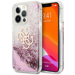 Guess GUHCP13XLG4GPI iPhone 13 Pro Max6,7" różowy/pink hardcase 4G Big Liquid Glitter
