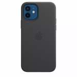 APPLE LEATHER CASE MHKG3ZM/A IPHONE 12 / 12 PRO BLACK NEW