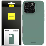 Spacecase Etui Silicone Case iPhone 16 Pro dark green