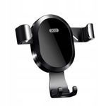 XO UCHWYT SAMOCHODOWY Z ŁADOWANIEM INDUKCYJNYM NA KRATKĘ WX015 CZARNY