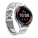 PURO Metal Stalowa opaska – Pasek do Samsung Galaxy Watch 6 / Watch 5 /  5 Pro / Watch 4 / 4 Classic srebrny