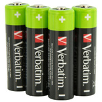 Verbatim Akumulator NiMH AA 2500mAh      Premium HR6 4szt czarny/ black 49517