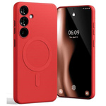 MERCURY MAGSAFE SEMI-SILICONE SAM S24+ G926 CZERWONY /RED