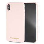 KARL LAGERFELD KLHCI65SLLPG IPHONE XS MAX HARDCASE LIGHT PINK/LIGHT PINK SILICONE